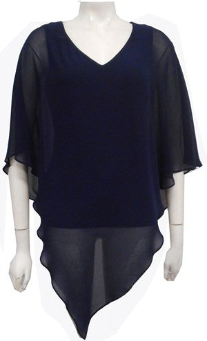 ANGLED NAVY TOP