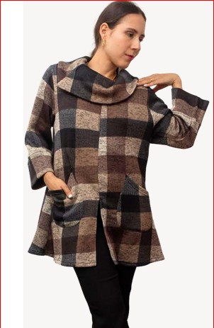 BRONTE COWL NECK JKT