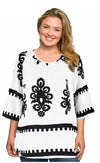 BOHO BLACK & WHITE SHIRT