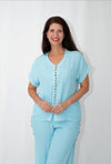 WENDI WOODEN BUTTON TOP