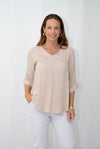 LINA LINEN TOP