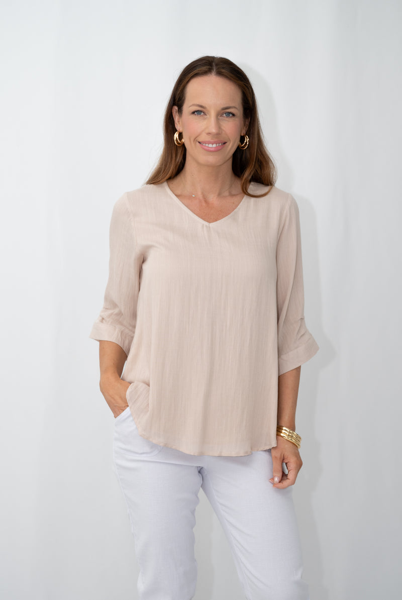 LINA LINEN TOP