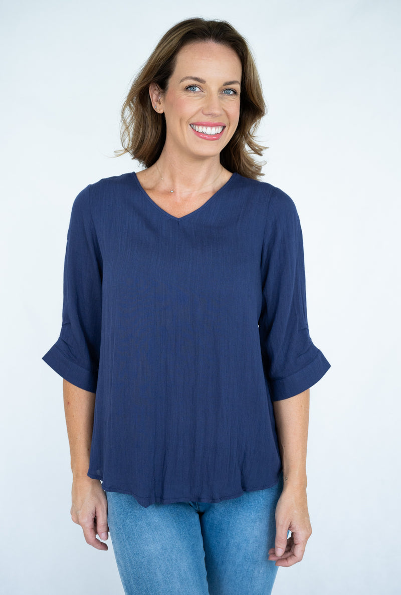 LINA LINEN TOP