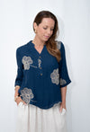 EMBROIDERED SHELL SHIRT