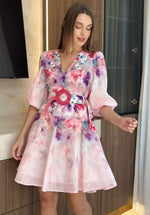 PETAL PINK FLORAL DRESS