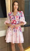 PETAL PINK FLORAL DRESS