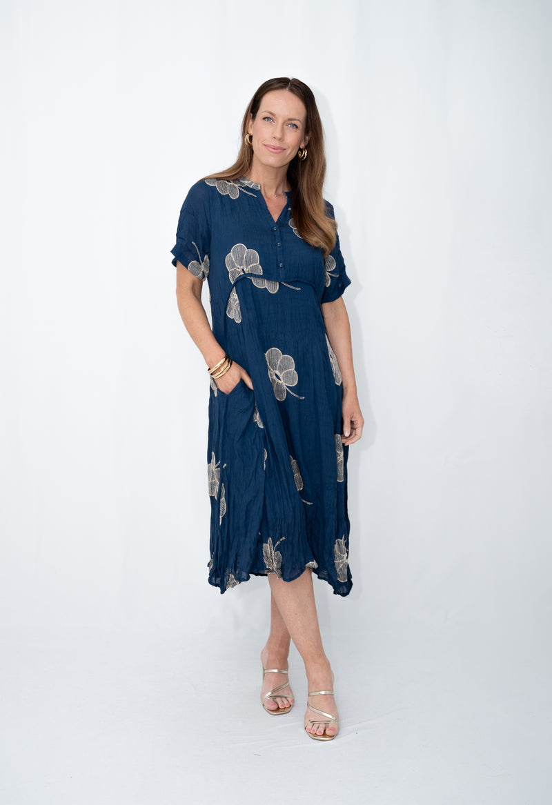 PANEL FLOWER DRESS
