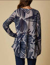 FLEUR NAVY LEAF TOP