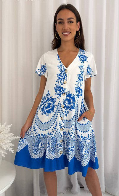 MIRAGE PAISLEY DRESS