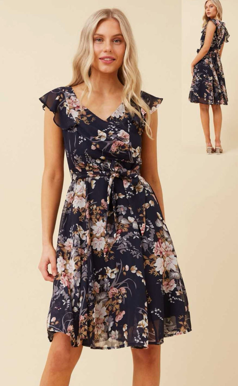 LYNNE FLORAL GEORGETTE DRESS