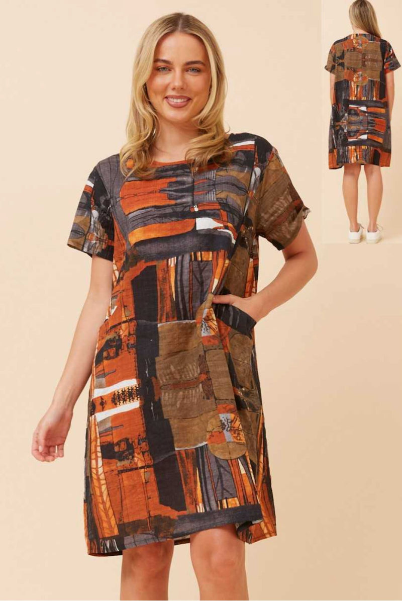 BURNT SIENNA DRESS