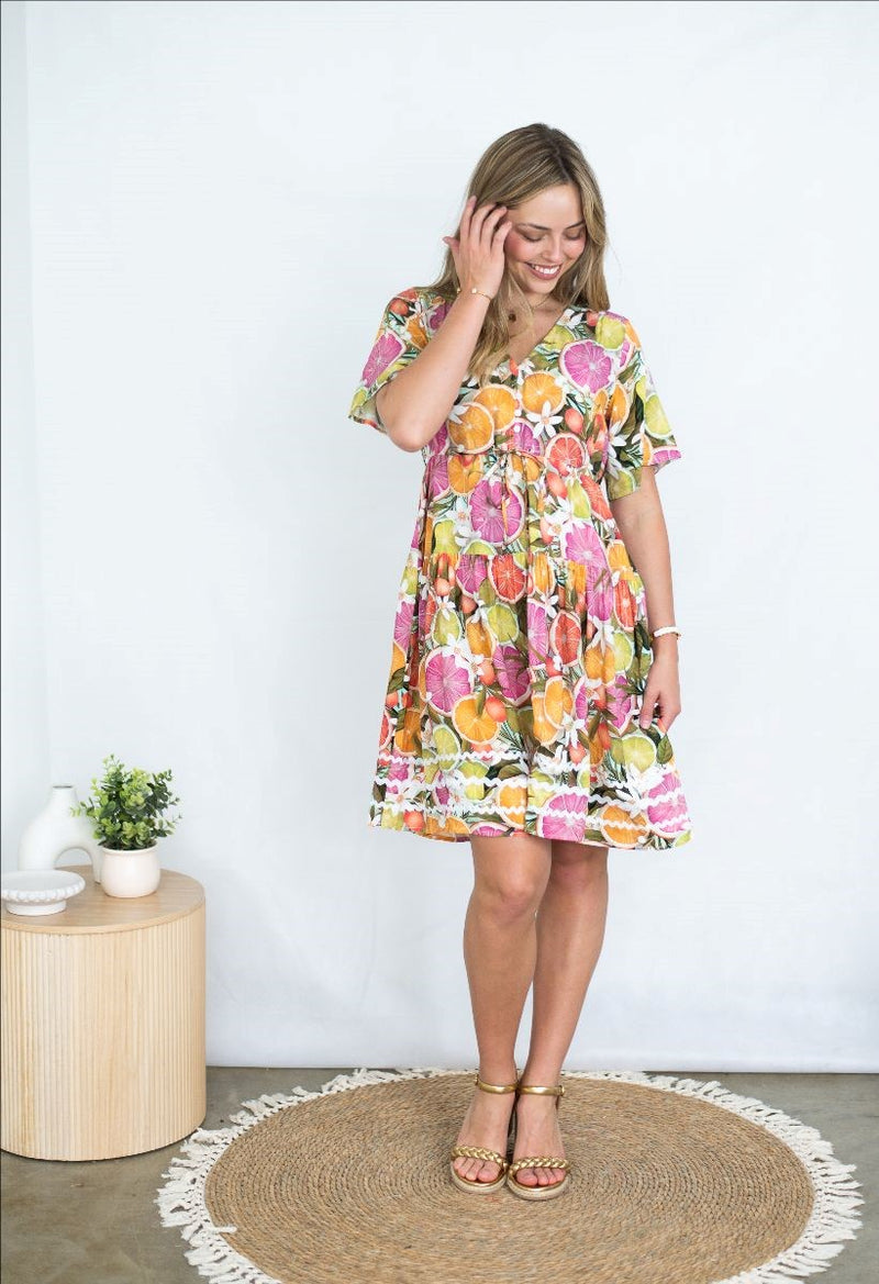 CITRUS PUNCH SELMA DRESS