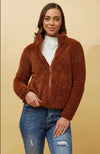 TEDDY CROP FUR JACKET