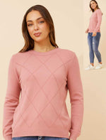 DIAMOND KNIT JUMPER
