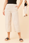 SIMONE 3/4 LINEN PANT