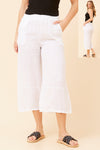 SIMONE 3/4 LINEN PANT