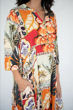 MARLEY ORANGE FLORAL DRESS