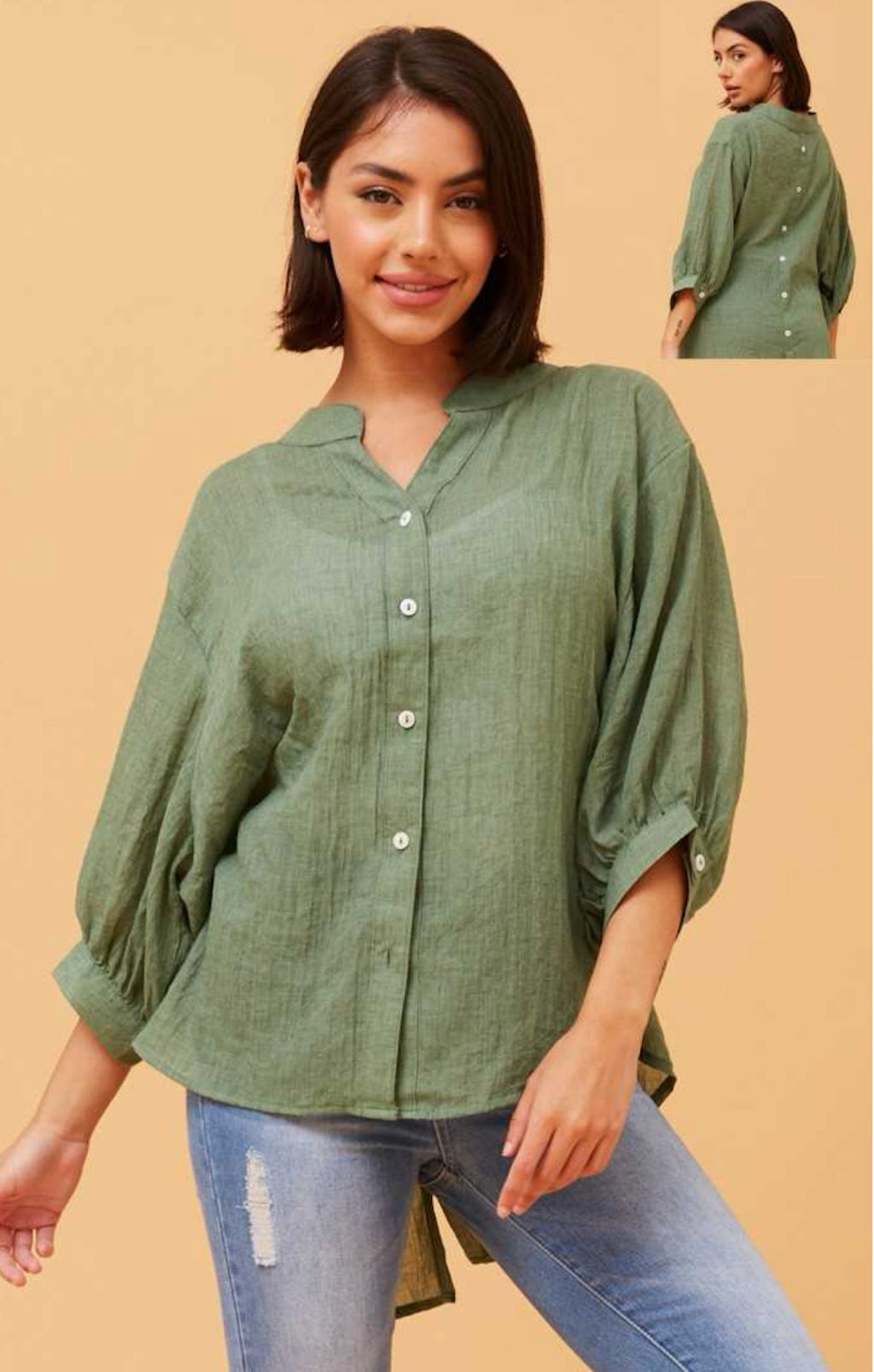 CARI BUTTON DETAIL TOP