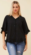 WENDY FRILL EDGE TOP
