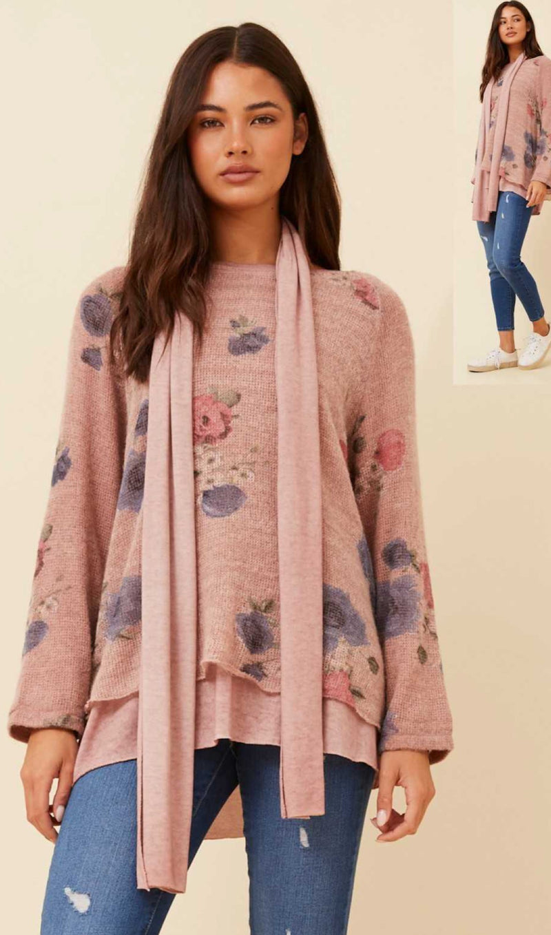 MAYA PINK FLORAL TOP