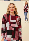 GEOMETRICAL PRINT TOP