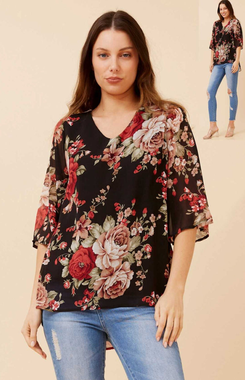 GEORGETTE FLORAL TOP