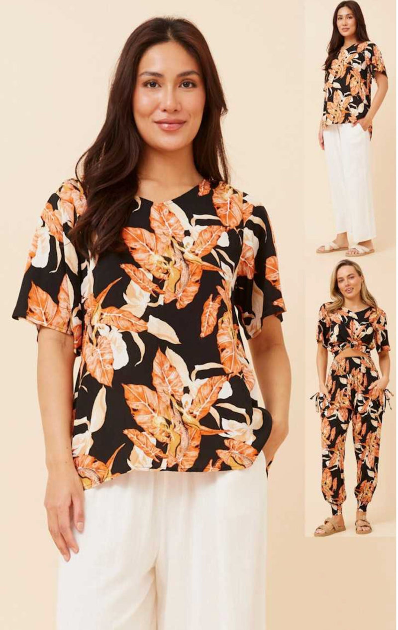 AUTUMN LEAF ORANGE TOP
